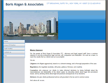 Tablet Screenshot of boriskogan.com